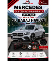 Mercedes Glb (X247) 7Kltk/5Kltk ALT 2019 - 2026 Araca Özel 3D Bagaj Havuzu