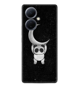 Vivo V29 Lite Kılıf Resimli Desenli Silikon Platinium Series Panda Moon 1811