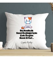Çok Üzgünüm Beni Affet Yastığı Kişiye Özel