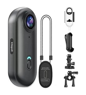 Mini 4k Wıfı Aksiyon Kamerası Vücut Kamerası Giyilebilir Video Kaydedici Hafıza Kartı Dahil