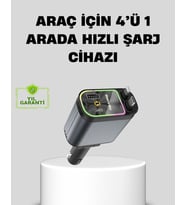 Northcity 66W 4 Portlu Hızlı Şarj Cihazı ve LED Işıklı - Otomobil Şarj İstasyonu