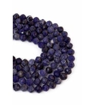 8 MM Faset Kesim Sodalit Taşı Dizi (Lacivert)