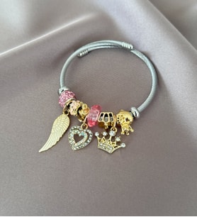 Kanatlı Charm Bileklik (Gümüş)