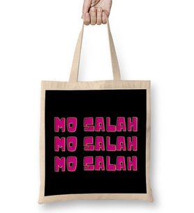 Mo Salah -BAllon D'or -The Best Player İn The World 2021 - Vintage Retro Rainbow Style Bez Çanta Uzun Saplı