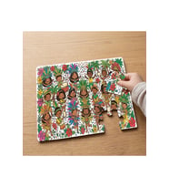 Brezilya Karnavalı Tasarımlı 24 Parça Ahşap Çocuk Puzzle