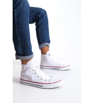 JY0423 AXE Bağcıklı Keten Kumaş Erkek Günlük Sneaker Ayakkabı KBT - Beyaz