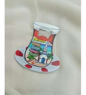 Magnet Açacak Gazoz Şişe Açacağı Mıknatıslı Buzdolabı Süsü Çay Bardak Tabak Kule