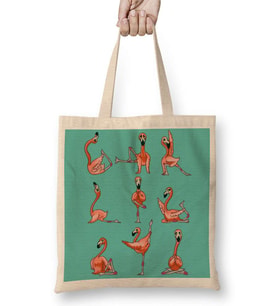 Flamingo Yoga Bez Çanta Uzun Saplı