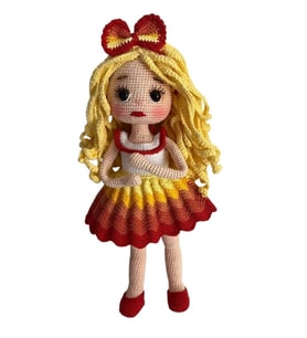Güneş Barby Bebek Amigurumi Organik Oyuncak