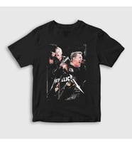 Presmono Unisex Çocuk Siyah James Hetfield Metallica T-Shirt 66728tt