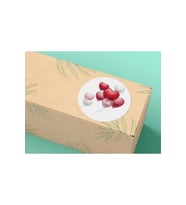Heart Balloon Etiketi Yuvarlak Mat Çıkartma Valentine's Day Series Round Sticker 4 Cm (40 Adet)
