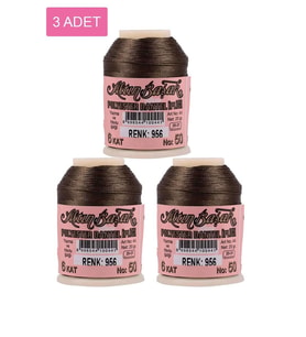 3 Adet Altınbaşak Oya ve Dantel İpi 20 gr - Royaleks - No: 956