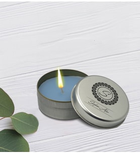 BK Gift Kişiye Özel İsimli Silver Metal Kutuda Kokulu Mum-1, Ev Hediyesi, Arkadaşa Hediye, Kokulu Mum
