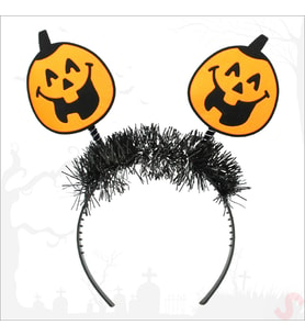 Halloween Gülenyüz Bal Kabağı Taç (Karışık)