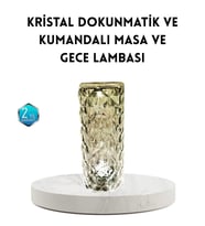 Northcity Kristal RGB LED Masa Lambası – Renkli Kumandalı ve Enerji Tasarruflu
