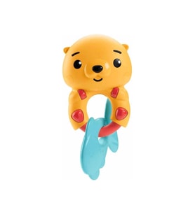Fisher Price Eğlenceli Dostlar Çıngıraklı Dişlik - Su Samuru HJW11-HKD69 (Çok Renkli)