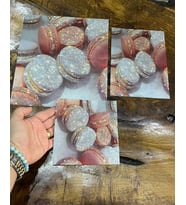 3 LÜ KURABİYELİ ARMA SETİ DİKİŞ APLİKE 24X21-19X14-14X13 CM (Pembe)