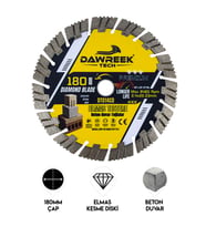 180mm Premium Segmentli Elmas Testere (Beton-Duvar-Tuğla)