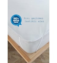 Sıvı Geçirmez Micro Poly. Lastikli Alez 160x200 (Beyaz)