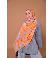Mayda Şal - 81007 (Turuncu-Bej)