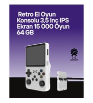 Mey İthalat® 64 GB Retro Oyun Konsolu – Çoklu Emülatör Desteği, Linux Tabanlı Açık Sistem