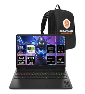 HP Omen 16 Core Ultra 7 255H RTX 5070 8GB 96GB RAM 4TB SSD 16" FHD+ 165Hz FreeDOS BQ1Y6EAPN345 Gaming Laptop + Per4 Çanta