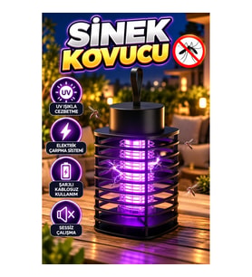 Şarjlı Akıllı Sivrisinek Öldürücü Lamba UV Işık ve Elektrik Çarpma Sistemli