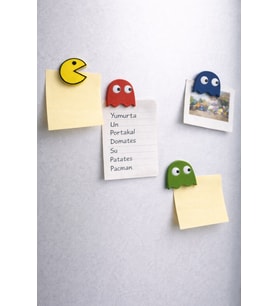 Pacman Buzdolabı Magneti 4'lü Set (Çok Renkli)