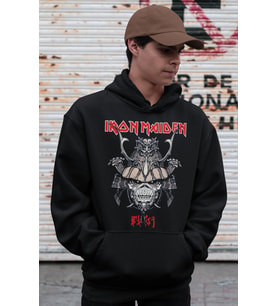 Iron Maiden Rock Metal Baskılı Unisex Oversize Müzik Grubu Hoodie