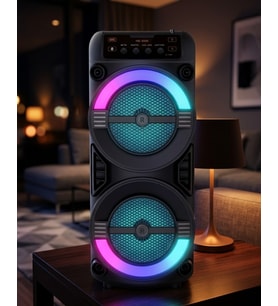 Rgb Işıklı Hoparlör Taşınabilir Stereo Speaker