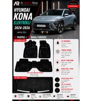 HYUNDAI KONA ELEKTRIKLI 2024-2026 Araca Özel 3D Paspas + 3D Bagaj Havuzu