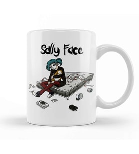 Sally Face 01 Kupa Bardak Porselen