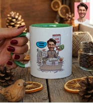 Kişiye Özel Karikatürlü Muhasebeci Kupa Bardak Muhasebeciler Günü Hediyesi
