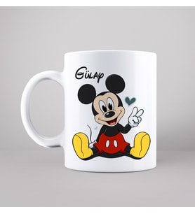 Mickey Mouse Tasarımlı Kupa Kişiye Özel