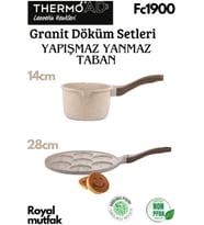 Thermoad 2'Li Vizon Set (Sosluk&Sütlük-Emojili Pankek Tavası) (VIZON-KAHVE)
