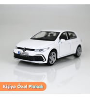 Volkswagen Golf 8 Metal Oyuncak Araba - Kişiye Özel Plakalı (1:36 Ölçek)