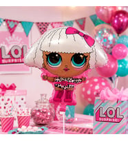 LOL Temalı Şekilli Folyo Balon 53x65 cm Doğum Günü Parti Süsü Çocuk Dekorasyon Balonu
