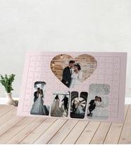 LOVE 5 Fotoğraflı Kişiye Özel Fotoğraflı Puzzle