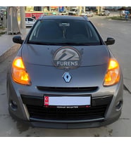 Renault Clio 3 2007-2013 Uyumlu H lip Esnek Ön Lip 2 Parça Karlık Ön Ek Tampon Altı Dil