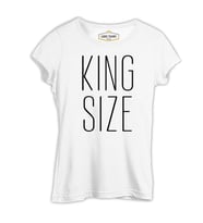 King Size Beyaz Kadın Tshirt
