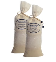 Himalaya Tuzu 2 Kg. Bez Torbada (1kg.x2ad.) Iri Taneli Beyaz Renk Himalaya Orijinal Tuz