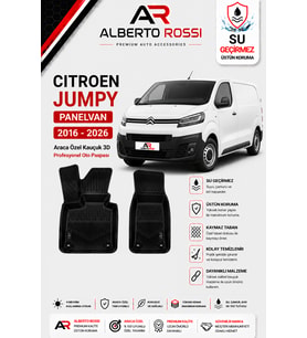 CITROEN JUMPY PANELVAN 2016 - 2026 Araca Özel Kauçuk 3D Profesyonel Oto Paspası