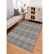 Dijital Kaymaz Taban Yıkanabilir Renkli Salon Halısı Mutfak Halısı Yolluk ND-SD-746 (Gri)