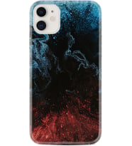 Apple iPhone 11 12 13 Mini Kılıf Desemli Silikon Red Blue Black Abstact 1386