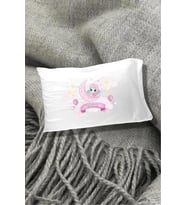 Pembe Fil Pamuklu 30x45 cm Yastık Kılıfı