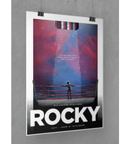 Rocky Poster 45x60cm Film Afişi - Kalın Poster Kağıdı Dijital Baskı