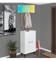Kenzlife ayakkabılık cimcime6 byzbyz 98*060*32 kapaklı 6 raflı 18 çift ayakkabı kapasitesi
