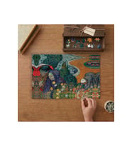 Cennet Bahçesinin Anıları Van Gogh Tasarımı 240 parça Ahşap Puzzle Ahşap Kutuda MP06598