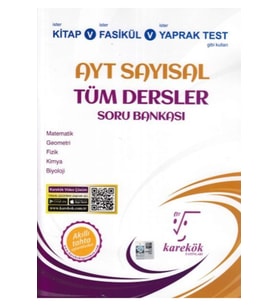 Karekök Yayıncılık Karekök Ayt Sayısal Tüm Dersler Soru Bankası (yeni) (Çok Renkli)