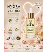Nyora 50 Ml Damlalıklı Velora Difizör ve Buhurdanlık Ortam Kokusu Aroma Terapi Esansiyel Uçucu Yağ